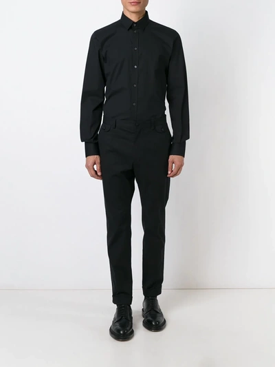 Shop Dolce & Gabbana Classic Formal Shirt In Black