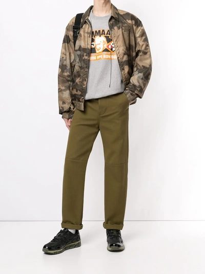 Shop A Bathing Ape Gamma Ape Sweatshirt In Green