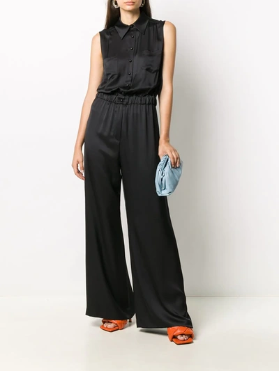 Pre-owned Chanel 2006 Wide-leg Jumpsuit In Black
