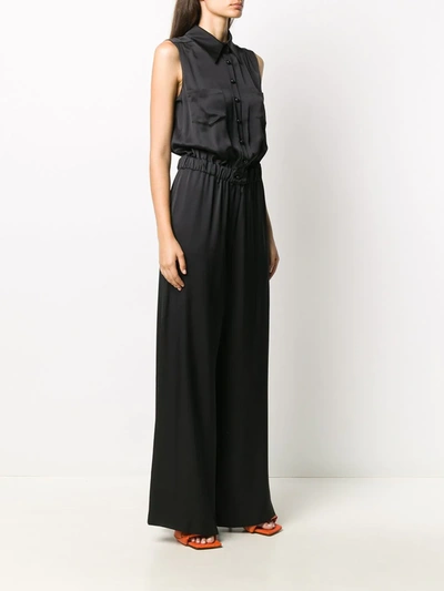 Pre-owned Chanel 2006 Wide-leg Jumpsuit In Black