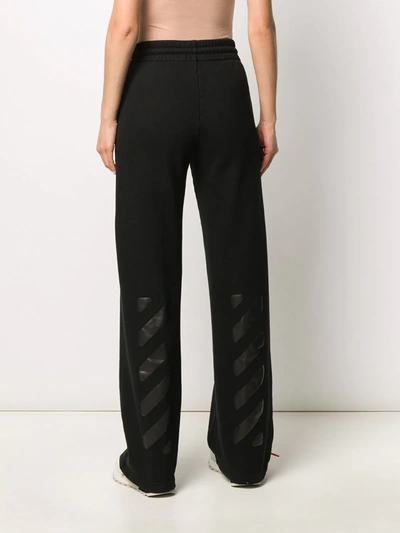 Shop Off-white Diag Printed Track Pants In Black