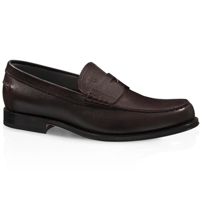 Tod's Leather Loafers In Brown