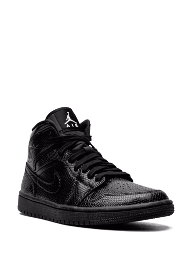 Jordan Air  1 Mid Sneakers In Black
