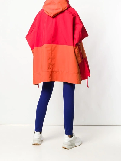 Shop Junya Watanabe Oversized Cape In Red