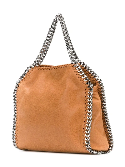 Shop Stella Mccartney Mini Falabella Tote Bag In Brown