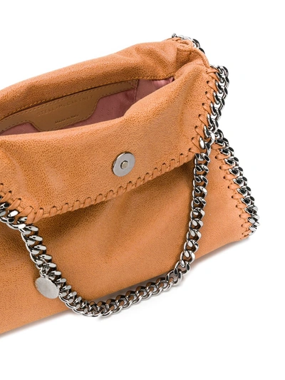 Shop Stella Mccartney Mini Falabella Tote Bag In Brown