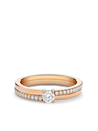 Shop De Beers 18kt Rose Gold The Promise Small Round Brilliant Diamond Ring