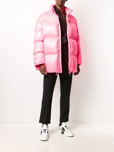 Valentino Duvet Down Jacket In Pink