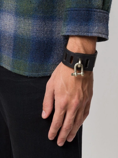 Parts Of Four Restraint Charm Cuff In Black
