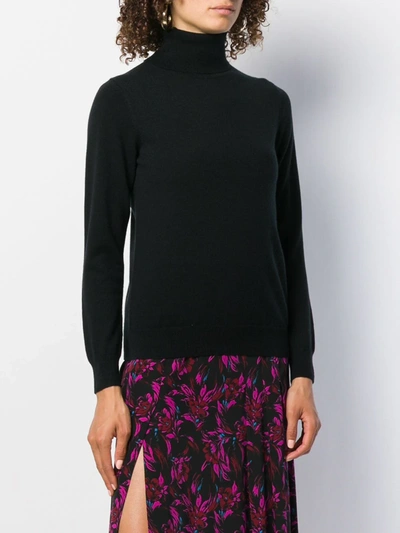 N•peal Polo Neck Sweater In Black