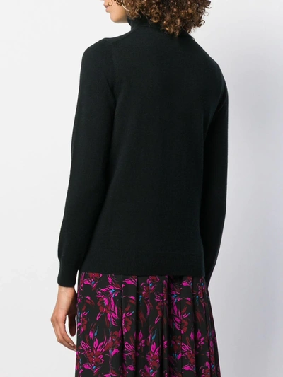 N•peal Polo Neck Sweater In Black
