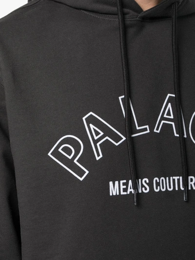 Palace Couture Hoodie In Black