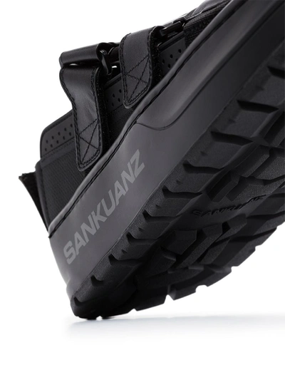 Shop Sankuanz Double Strap Sandals In Black