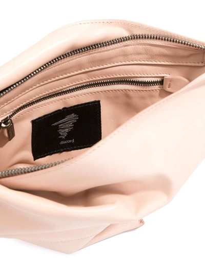 Shop Discord Yohji Yamamoto Muffle Small Shoulder Bag In Pink