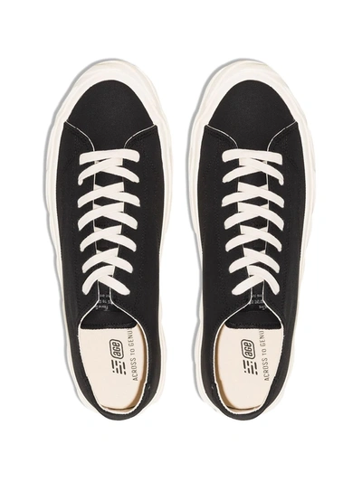 Shop Age Carbon Canvas Low Sneakers In Black