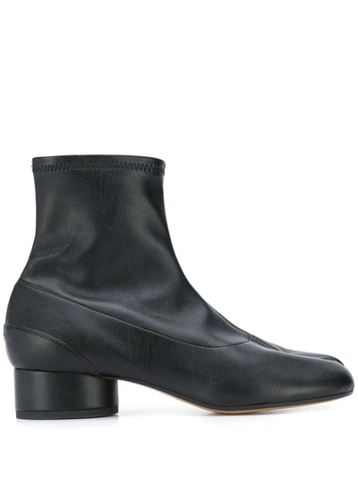 Shop Maison Margiela Tabi 30mm Ankle Boots In Black
