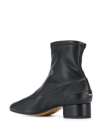 Shop Maison Margiela Tabi 30mm Ankle Boots In Black