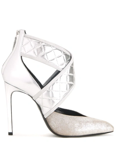 Shop Lanvin Strap Pumps In Metallic