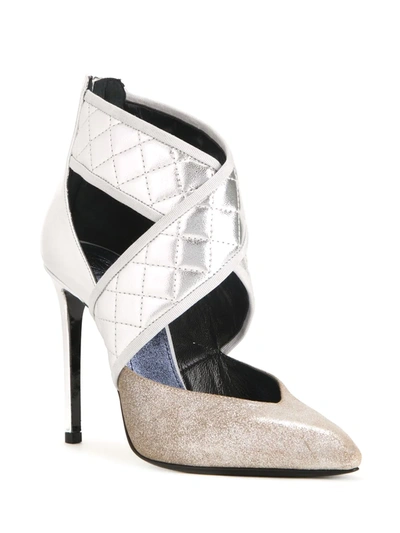 Shop Lanvin Strap Pumps In Metallic