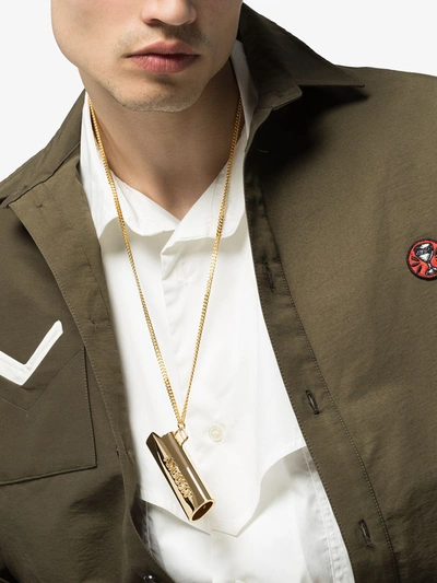 Ambush Gold Tone Large Lighter Case Necklace In Gold