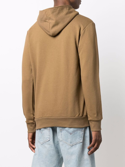 Hide & Jack Logo-print Pullover Hoodie In Brown