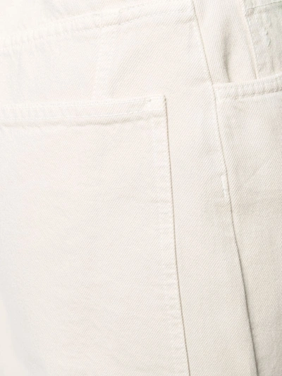 Attico Hoch Sitzende Schlagjeans In White