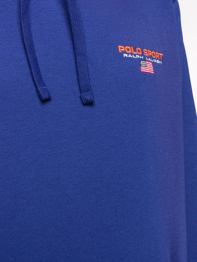 Shop Polo Ralph Lauren Chest Logo Hoodie In Blue