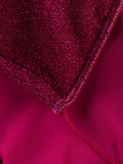 Oseree Dark Fuchsia Triangle-cup Bikini Set In Pink