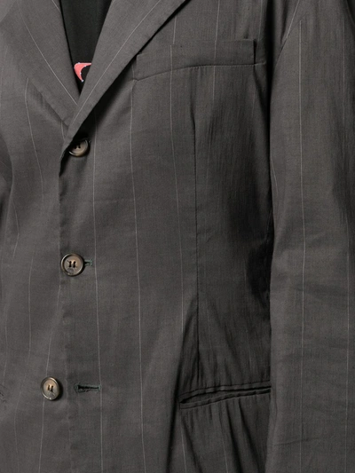 Pre-owned Dolce & Gabbana 1990s Pinstriped Two Piece Suit In Grey