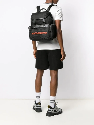 Shop Dolce & Gabbana Structured Backpack In Black