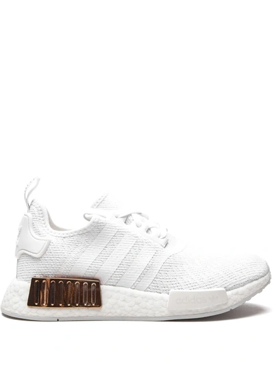 Shop Adidas Originals Nmd_r1 "white/copper Metallic" Sneakers