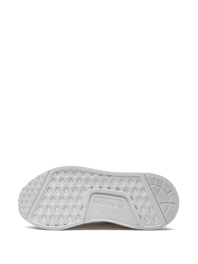 Adidas Originals Nmd_r1 "white/copper Metallic" Sneakers In White