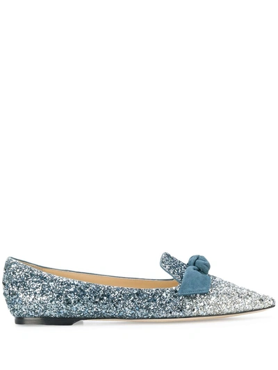 Shop Jimmy Choo Gabie Slippers In Blue