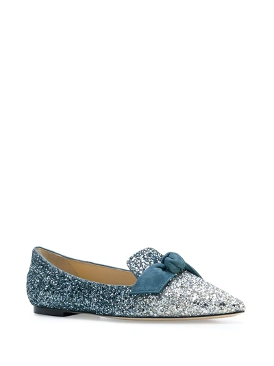 Shop Jimmy Choo Gabie Slippers In Blue