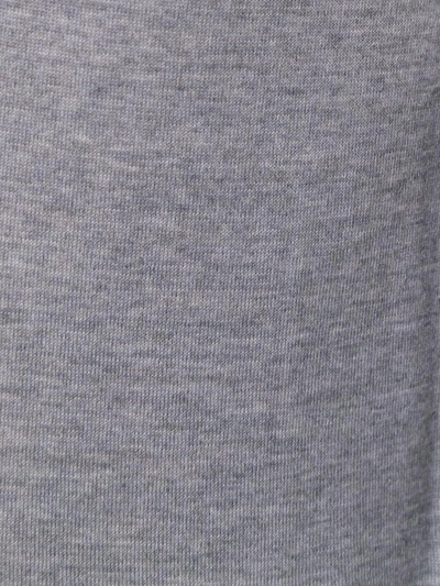 Thom Browne L Crewneck Sweater With 4 Bar Inlay In Grey