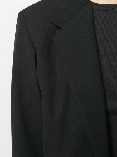 Pre-owned Yohji Yamamoto Half Belt Jacket In Black