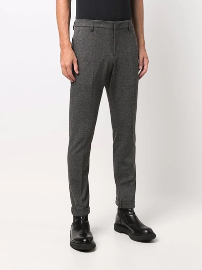 Dondup Slim-fit Chino Trousers In Grau