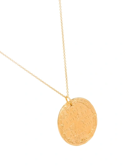 Shop Alighieri Ii Leone Medallion Necklace In Gold