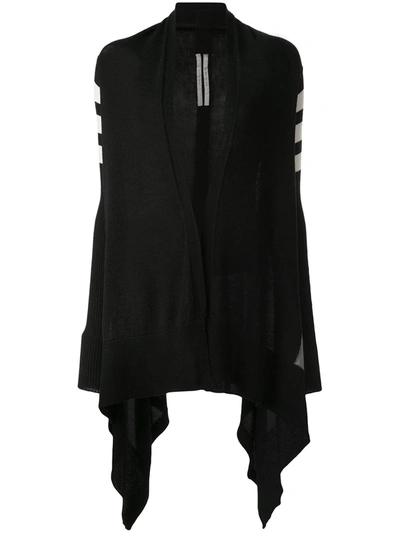 Shop Rick Owens Stripe Detail Sleeve Jacket In Black