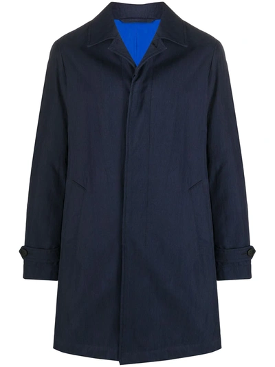 Shop Etro Single-breasted Coat In Blue