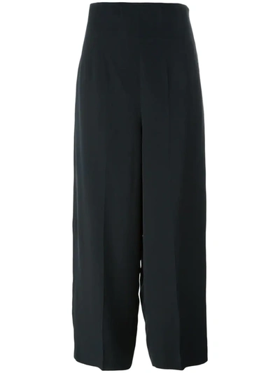 Pre-owned Christian Lacroix Vintage Wide Leg Trousers In Black