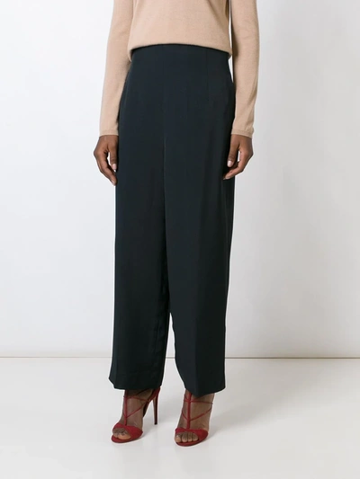 Pre-owned Christian Lacroix Vintage Wide Leg Trousers In Black