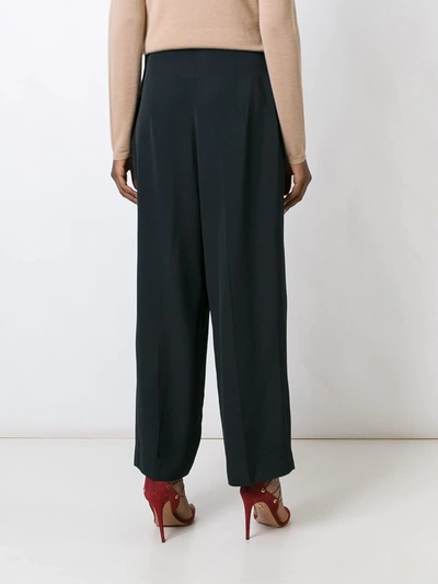 Pre-owned Christian Lacroix Vintage Wide Leg Trousers In Black