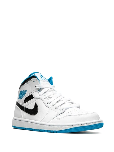 Jordan Air  1 Mid Sneakers In White