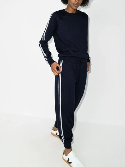 Shop Olivia Von Halle Missy Paris Tracksuit In Blue