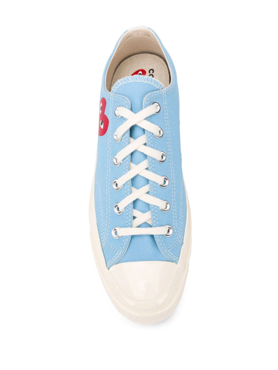 Shop Comme Des Garçons Play Chuck 70 Low-top Sneakers In Blue
