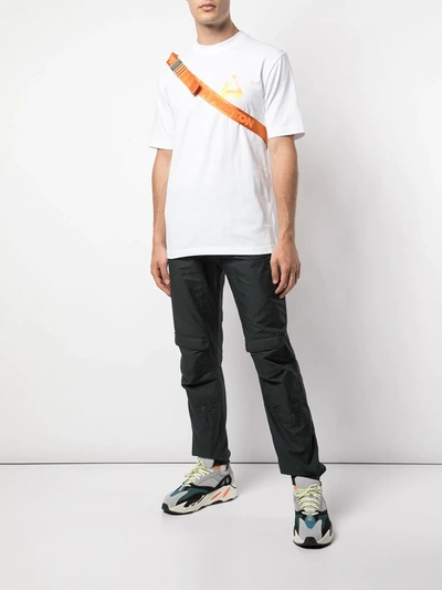 Shop Palace Tri-shadow Logo-print T-shirt In White