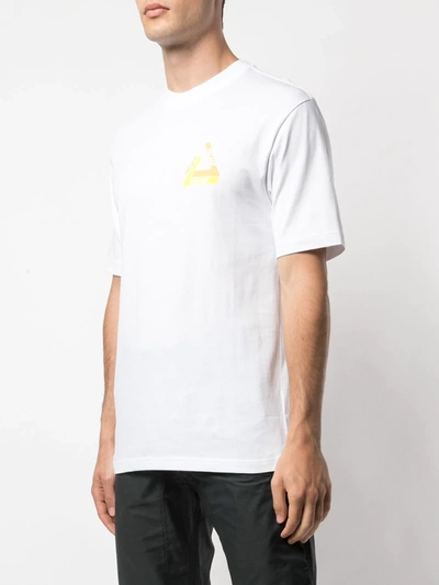 Shop Palace Tri-shadow Logo-print T-shirt In White