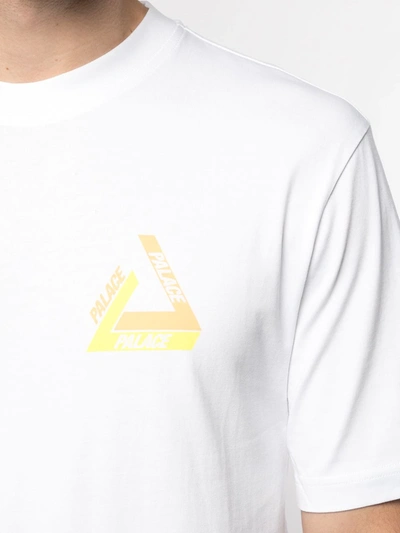 Shop Palace Tri-shadow Logo-print T-shirt In White