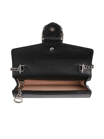 Shop Gucci Mini Dionysus Shoulder Bag In Black